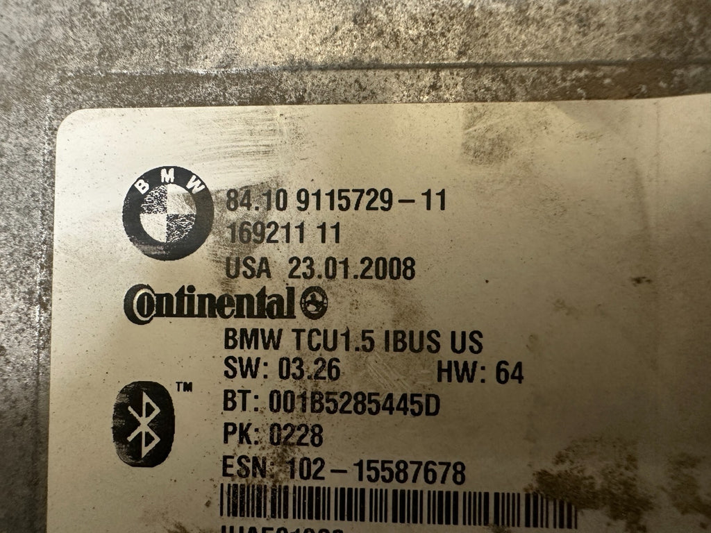 BMW 2003-2010 E83 TELEMATICS COMMUNICATION BLUETOOTH CONTROL MODULE OEM 9115729