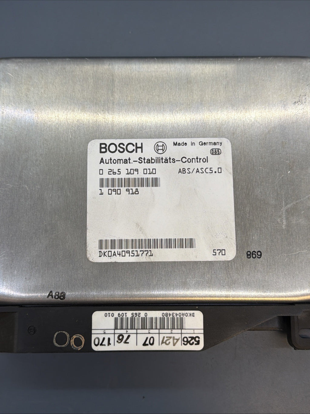 93-95 BMW E34 525i 530i 540i ABS ASC TRACTION CONTROL MODULE UNIT OEM 1090918