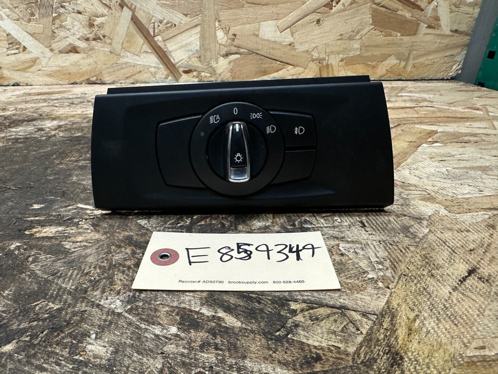 BMW 2006-2013 E90 E92 E93 E9X HEADLIGHT SWITCH CONTROL PANEL BLACK OEM 9169410