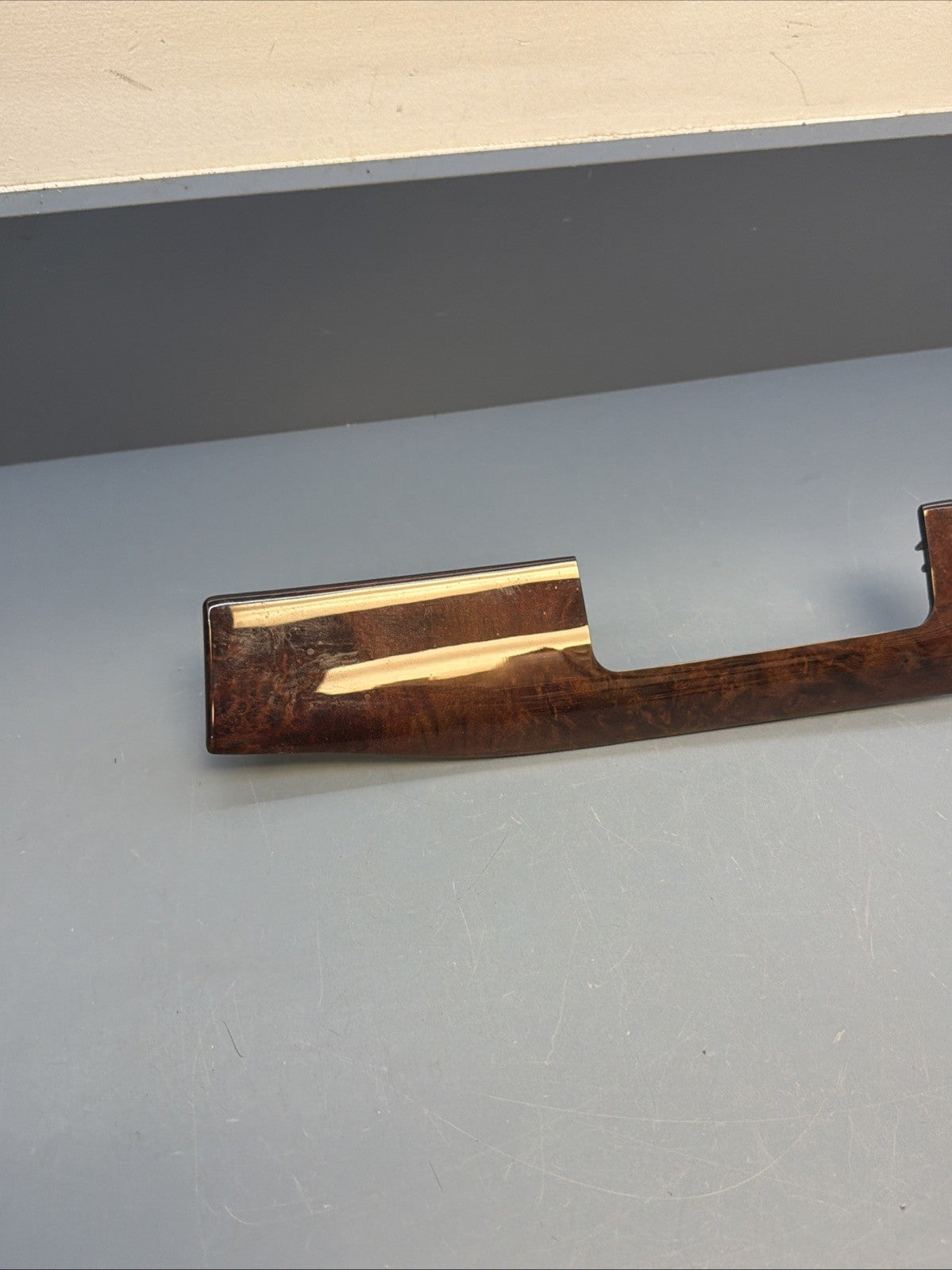BMW 97-06 E46 3 SERIES HEADLIGHT CONTROL WOOD TRIM OUTER PIECE OEM 8203825