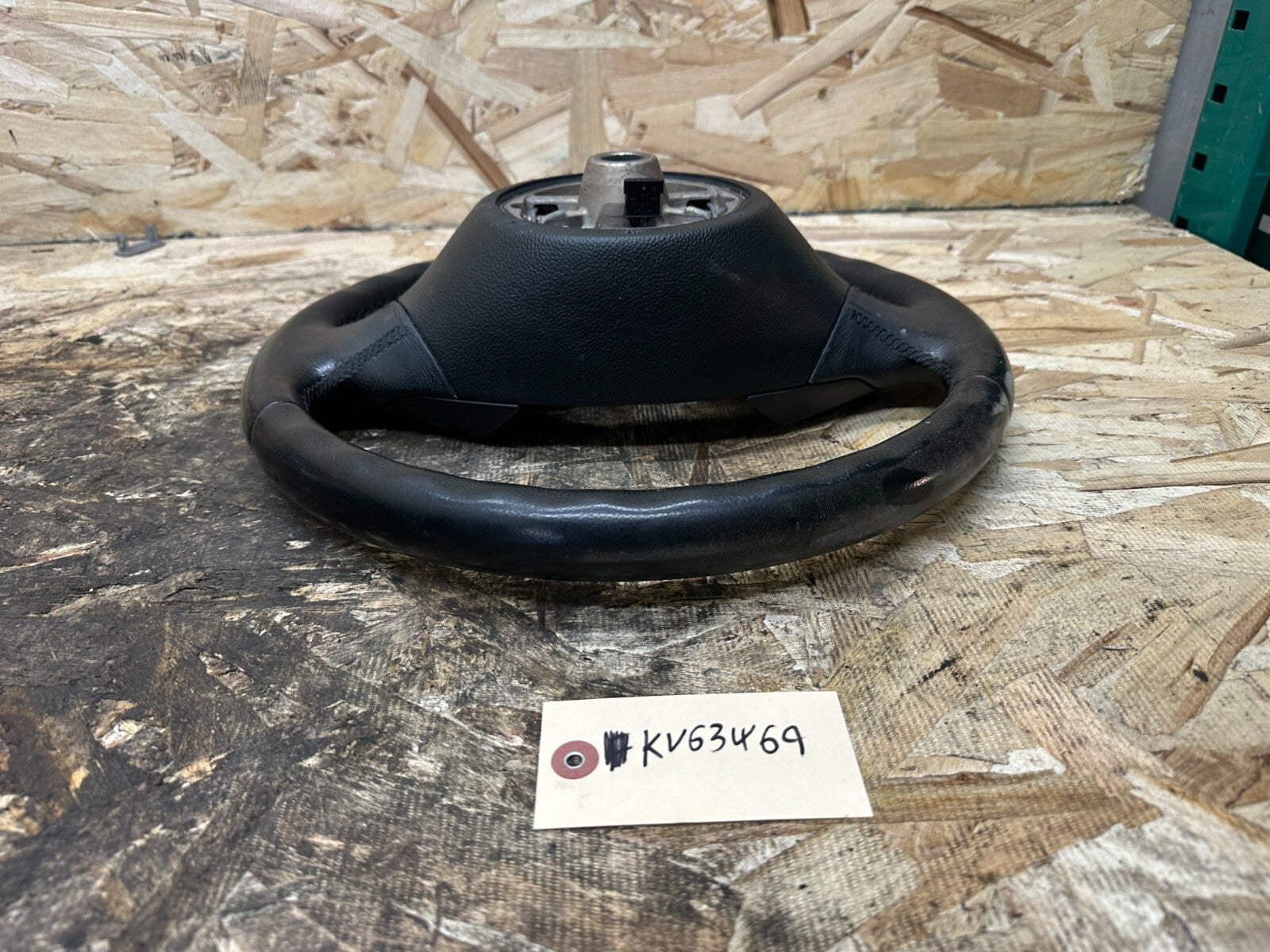 BMW 2006-2012 E90 E9X 3 SERIES BLACK LEATHER STEERING WHEEL OEM 3375E901