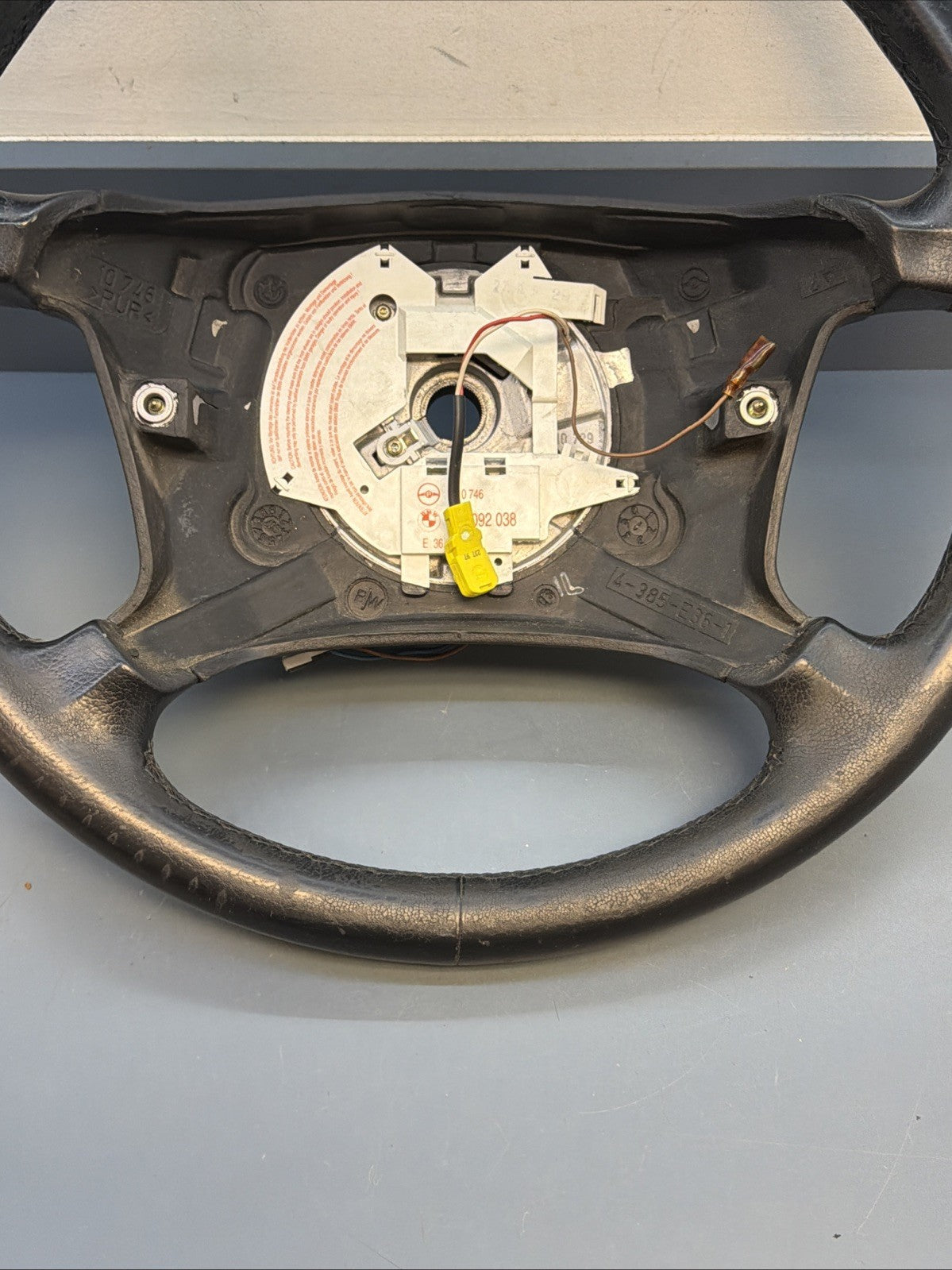 BMW E36 328I 318I 320I 323I 325I Z3 Steering Wheel Black Leather OEM 1092038