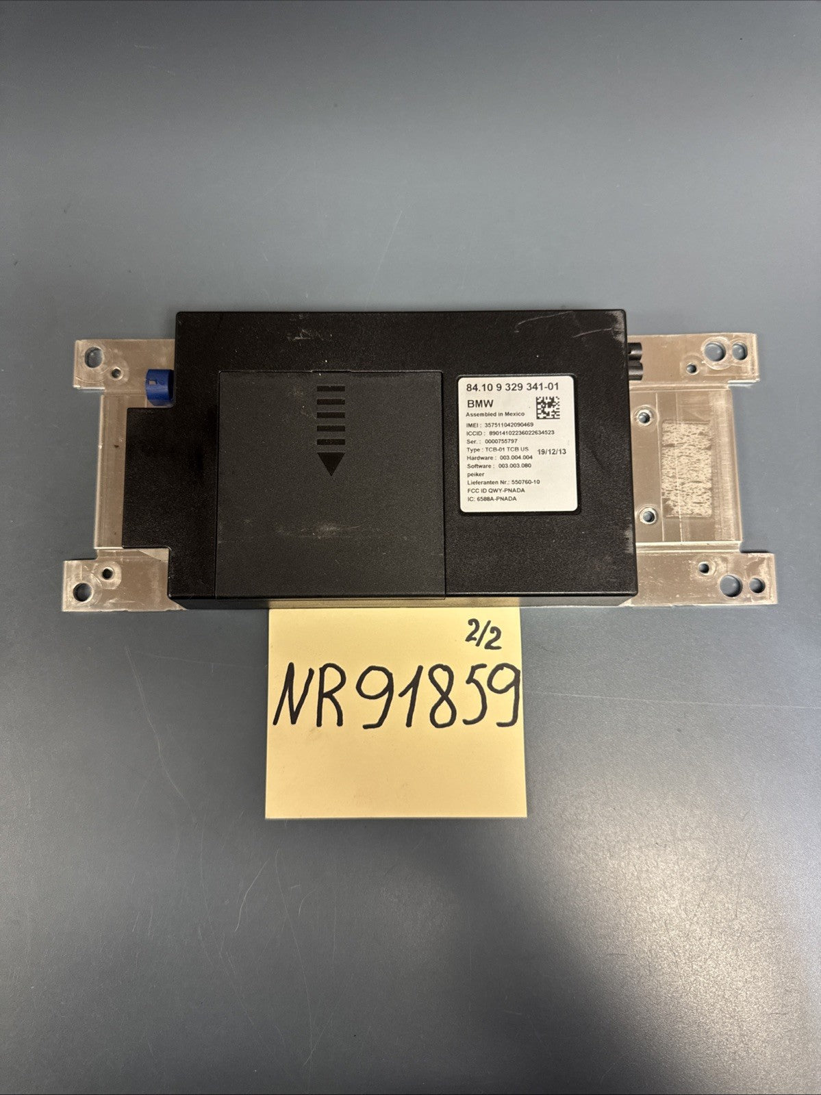 2012 - 2015 BMW 320i F30 xDrive Bluetooth Telematics Control Module 9329341 OEM.