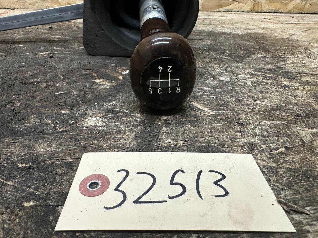 BMW 99-05 E46 3 SERIES MANUAL SHIFTER ASSEMBLY + BURLED WOOD KNOB OEM 1434100