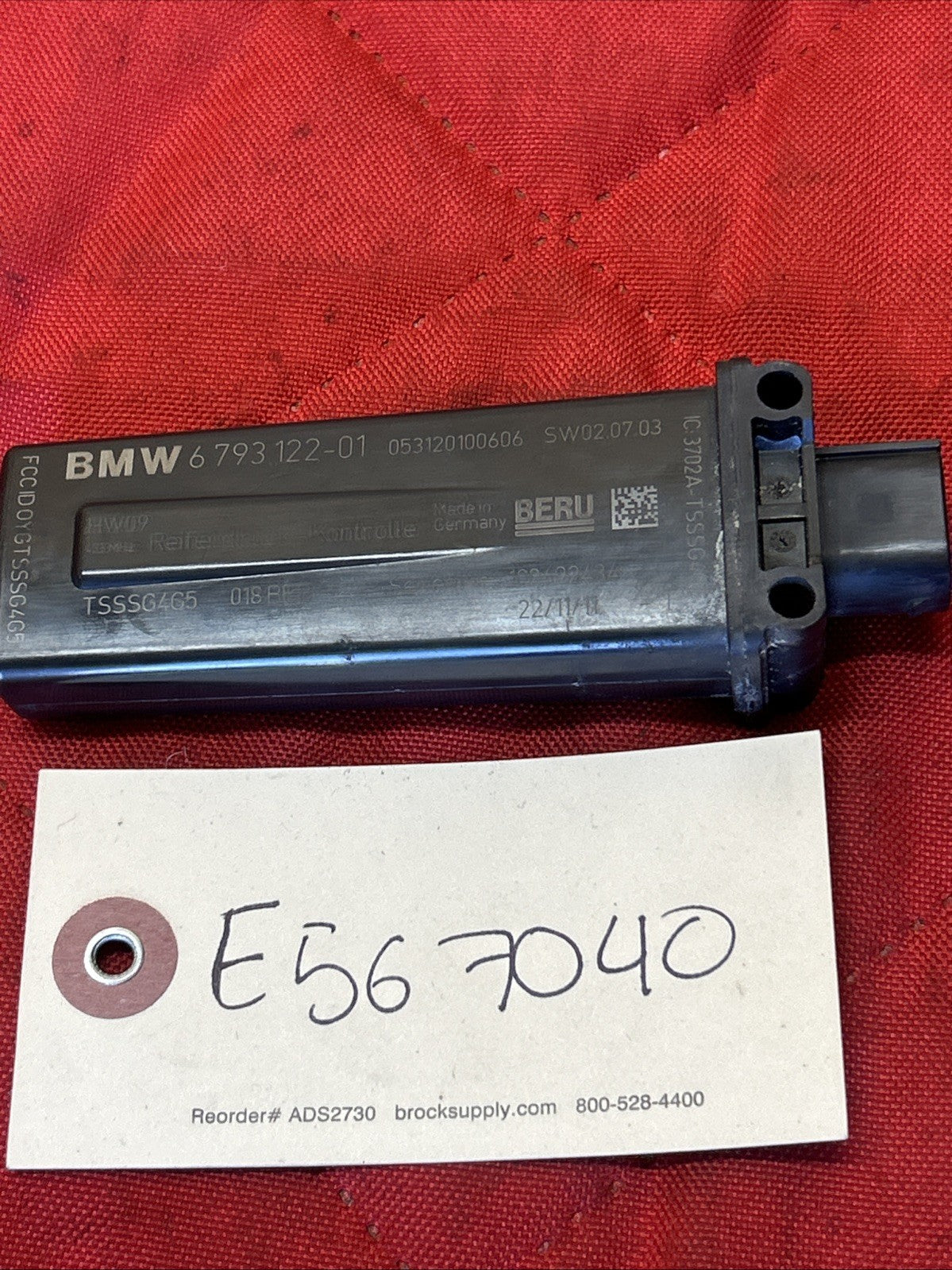 11-15 Mini BMW E90 E92 E84 E70 R56 X5 RDC TPMS SENSOR ANTENNA OEM 6793122