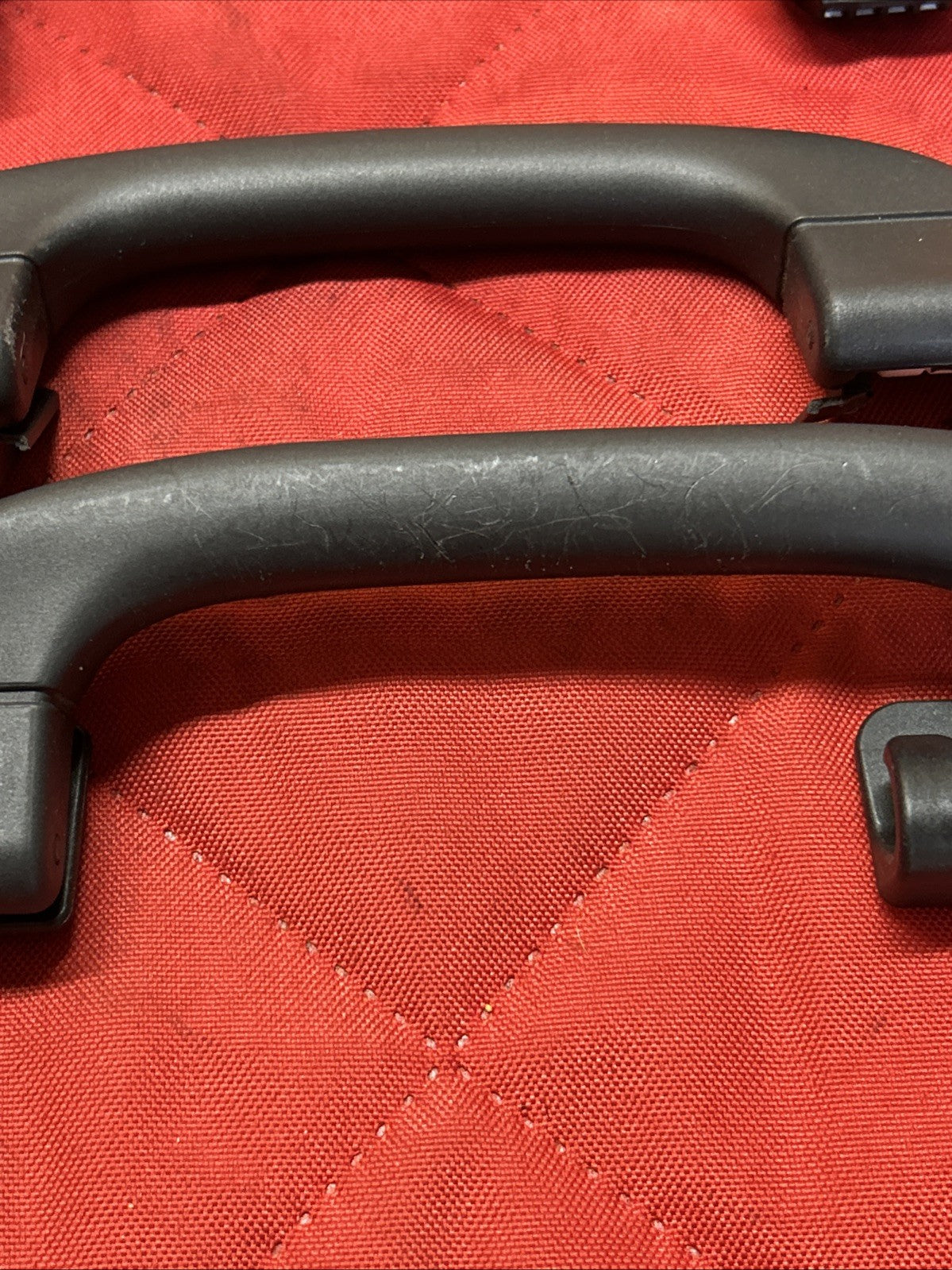 07-13 BMW X5 INTERIOR ROOF REAR LEFT GRAB HANDLE 6977693 SET OF 4 BLACK
