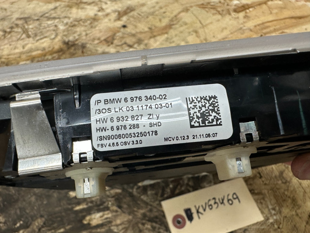 BMW 06-12 E90 E9X FRONT UPPER SUNROOF INTERIOR LIGHT CONTROLS GRAY OEM 6976340