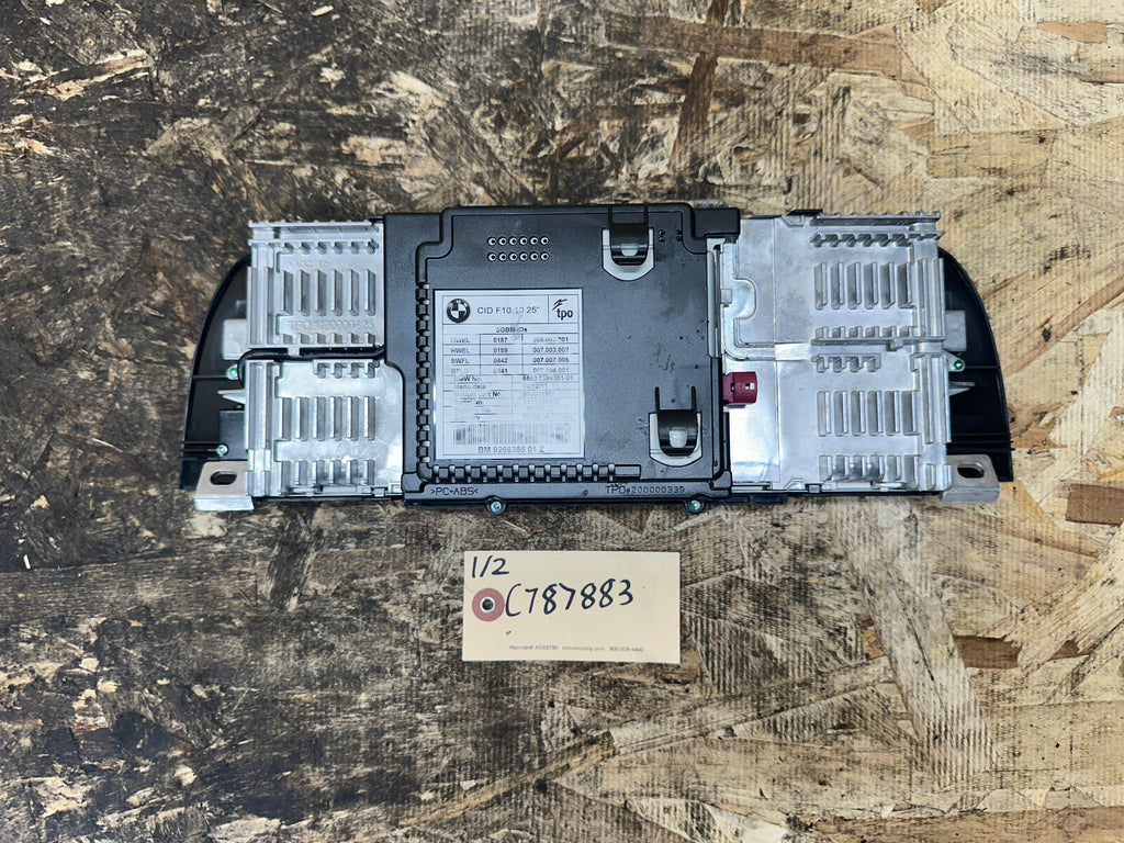 BMW 09-17 F10 5 SERIES CENTRAL INFO GPS NAVIGATION DISPLAY SCREEN OEM 9266385