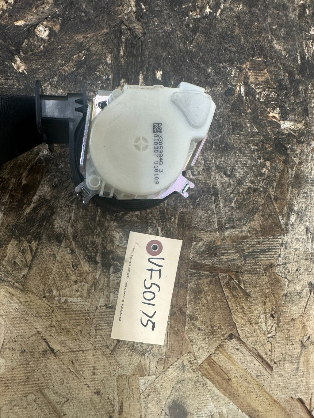 BMW 2006-2012 E90 3 SERIES FRONT LEFT DRIVER SEAT BELT RETRACTOR OEM 33017492