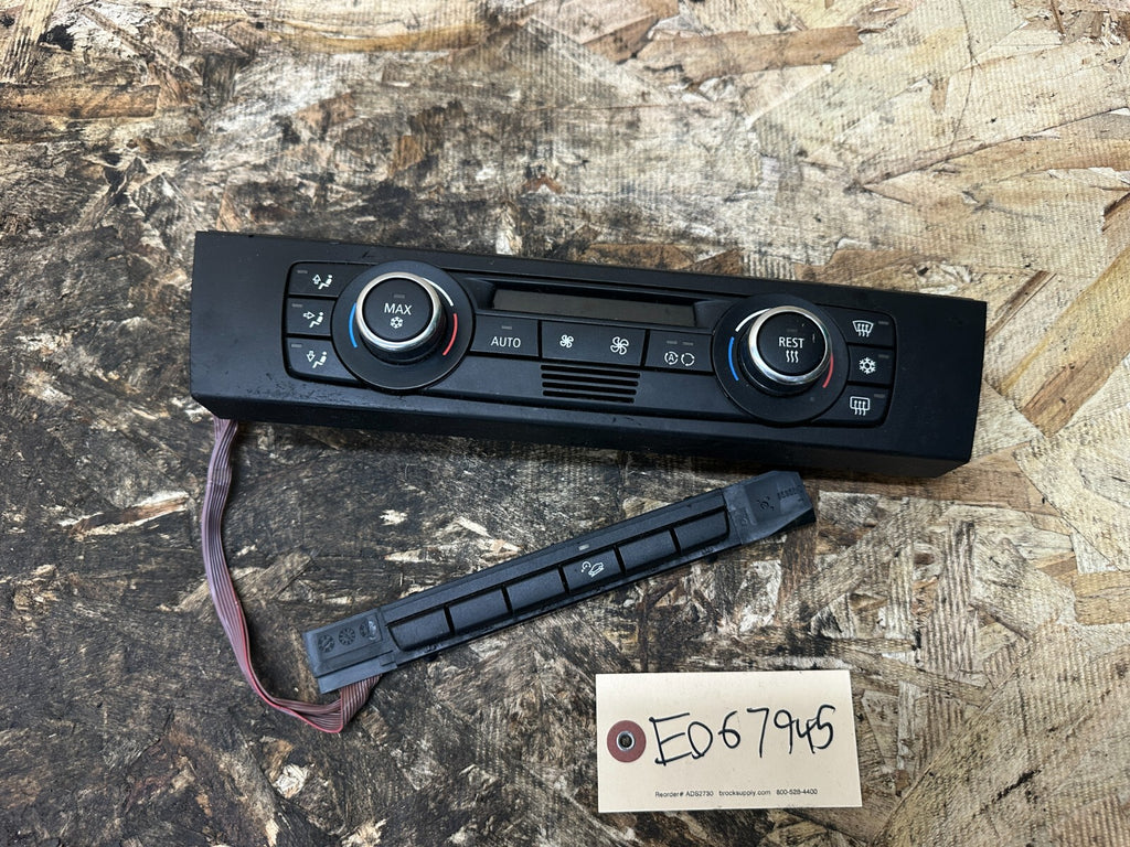 BMW 06-10 E90 E92 PRE LCI AV HEATER CLIMATE CONTROL W HILL DECENT OEM 9199261