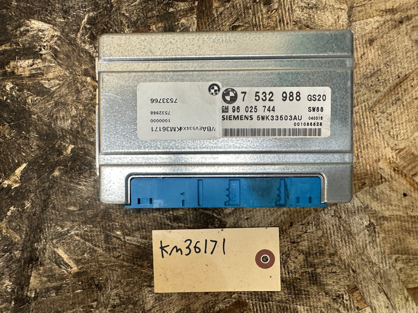 BMW 99-06 E46 3 SERIES TCU AUTOMATIC TRANSMISSION CONTROL MODULE OEM 7533766