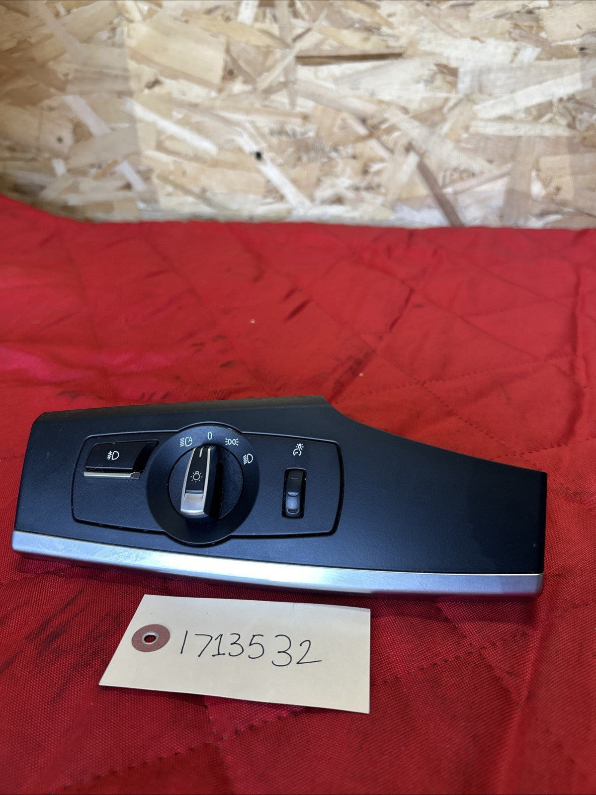 2011-2017 BMW F25 X3 Headlight Lamp Control Switch Trim Panel OEM 9192745