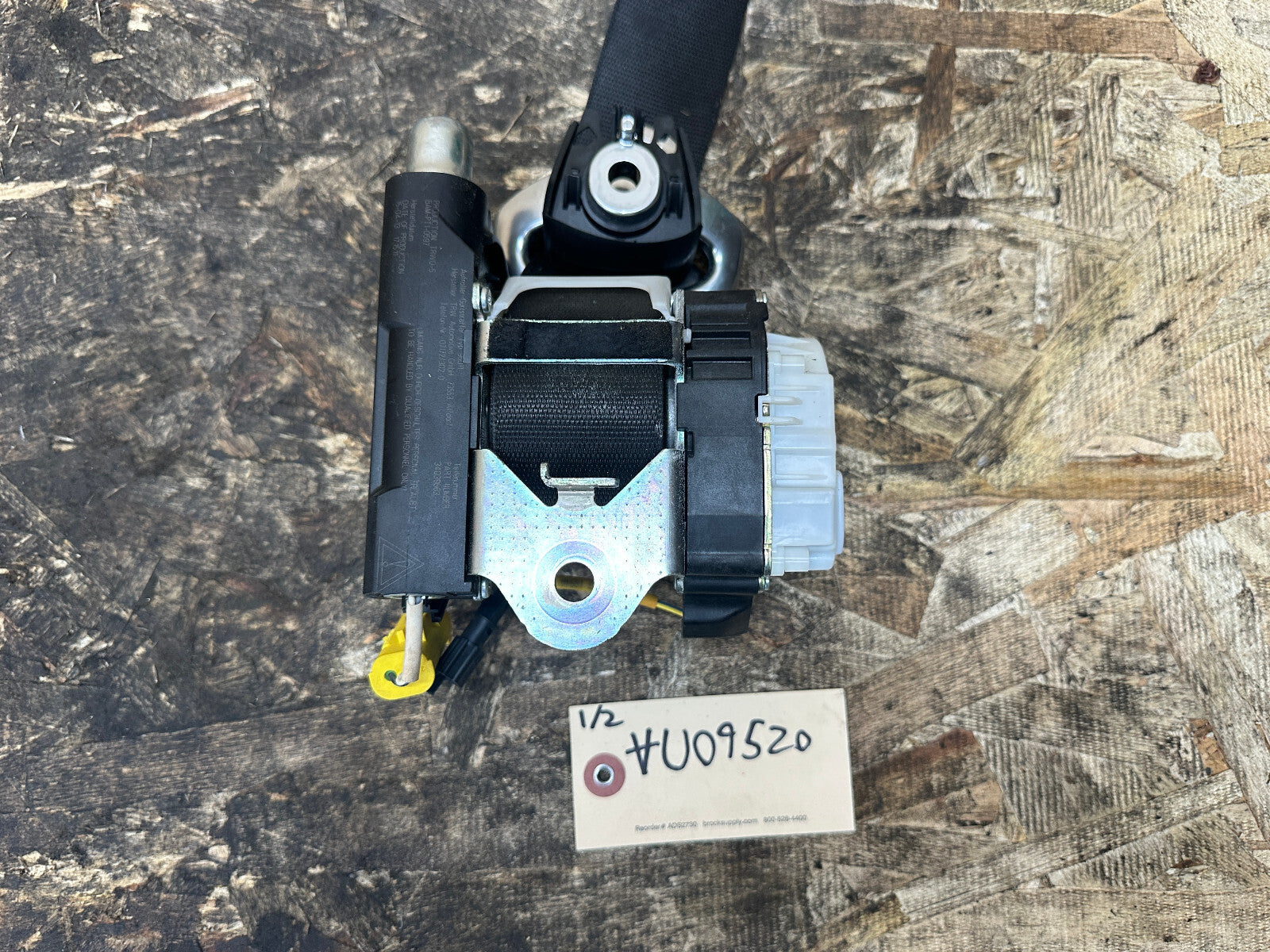 BMW 07-13 1 SERIES FRONT RIGHT PASSENGER SEAT BELT RETRACTOR BLACK OEM 9171976