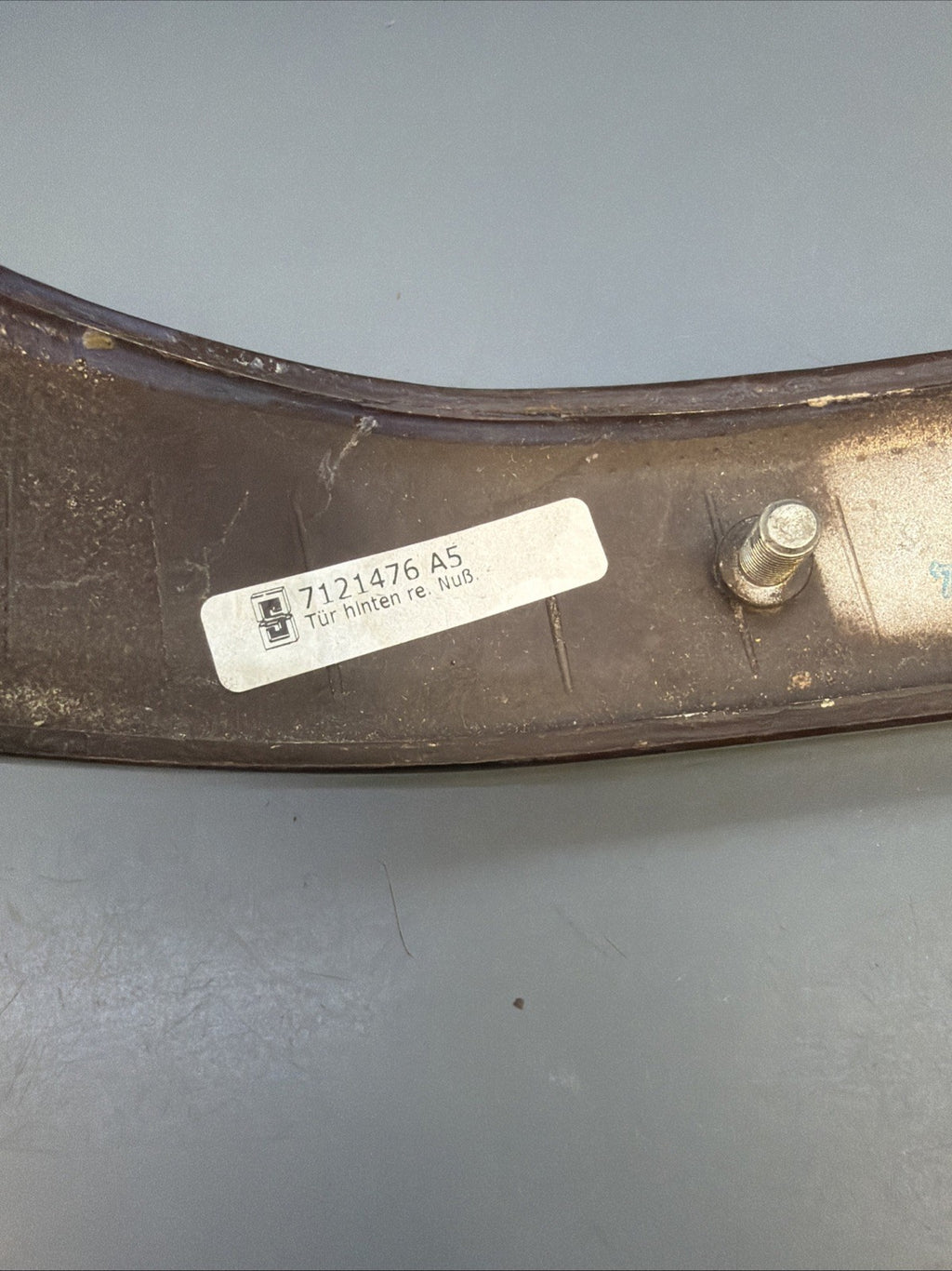 06-11 BMW E90 328i Passenger Right Side Door Trim Cover Woodgrain 7121476 OEM