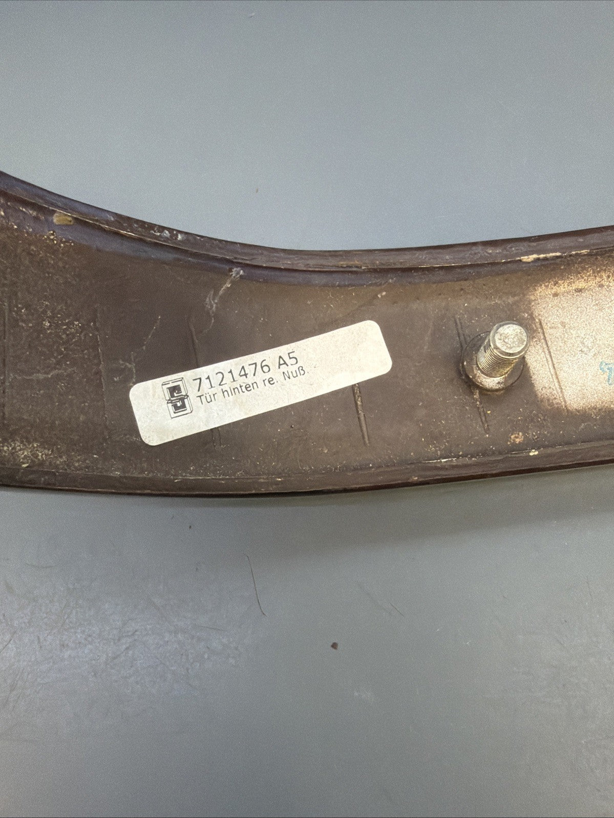 06-11 BMW E90 328i Passenger Right Side Door Trim Cover Woodgrain 7121476 OEM