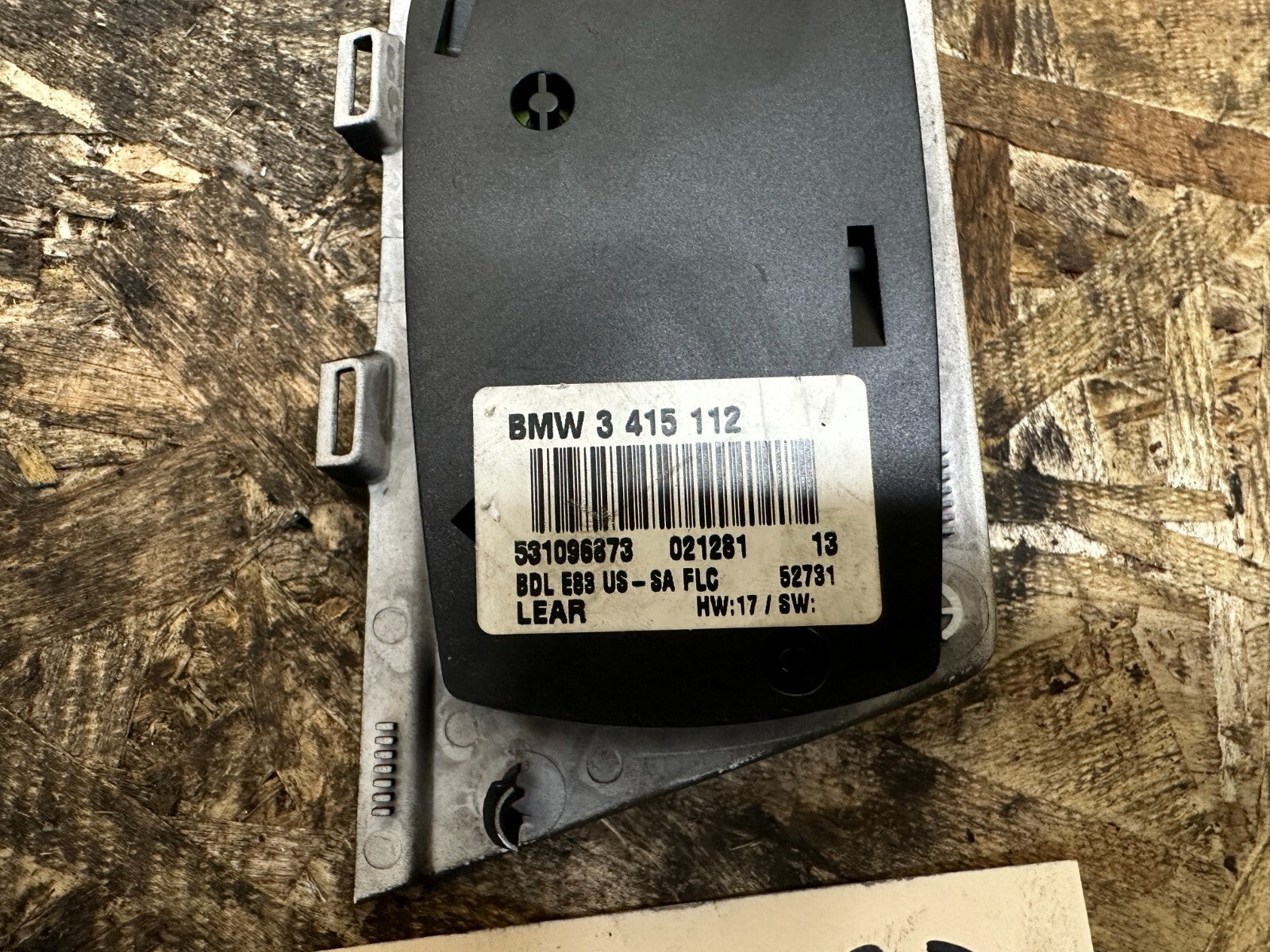 BMW 2003-2010 E83 X3 HEADLIGHT SWITCH PANEL BLACK OEM 3415112