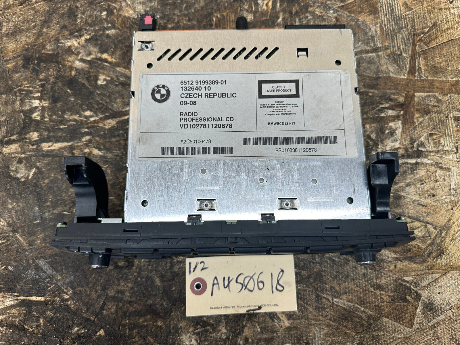 08-13 BMW 128I 135I 328I 335I RADIO STEREO UNIT RECIEVER OEM 9199389