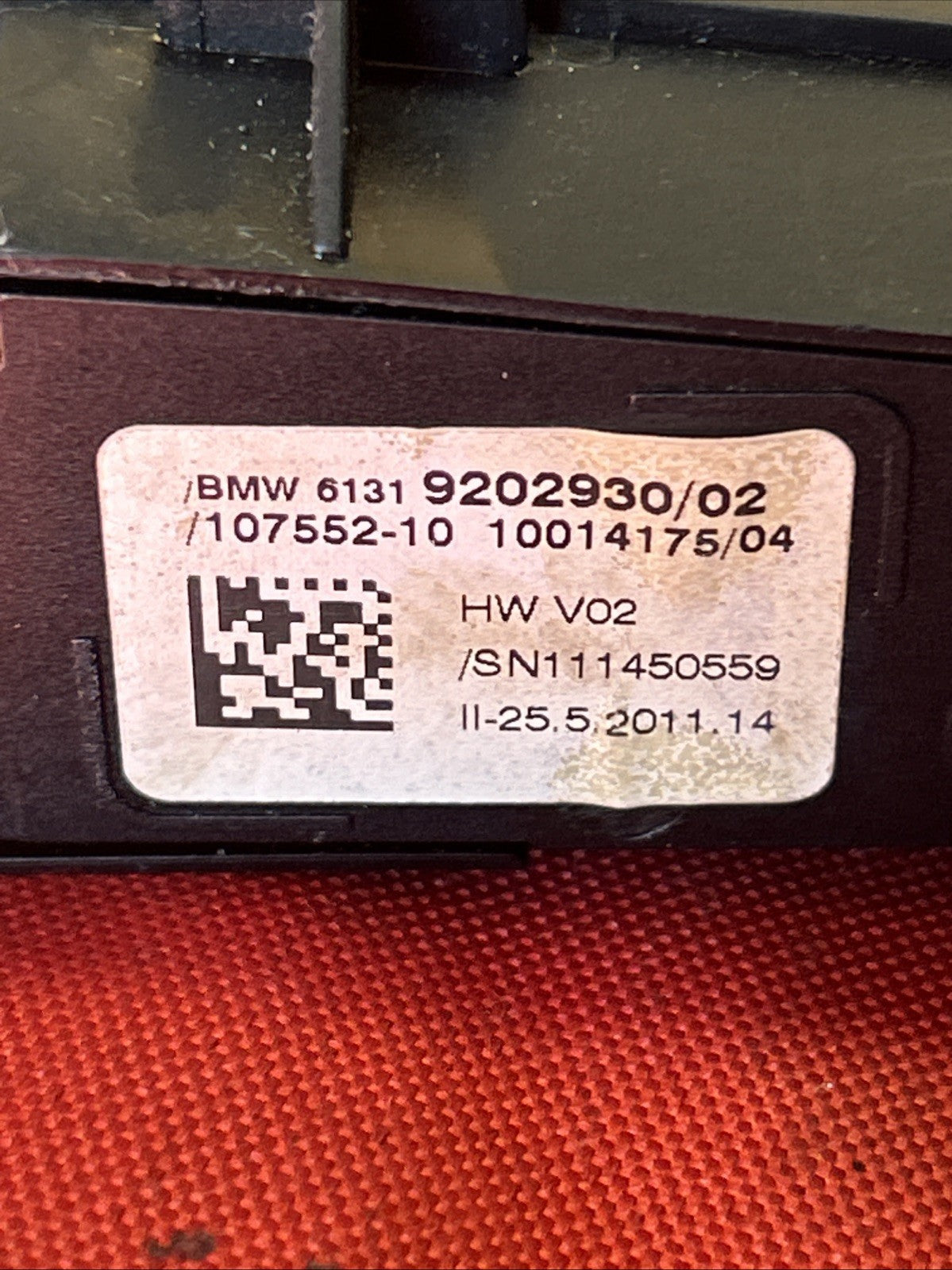 X3 5 SERIES BMW F10 F25 Cruise Traction PDC Control Switch 9202930 OEM