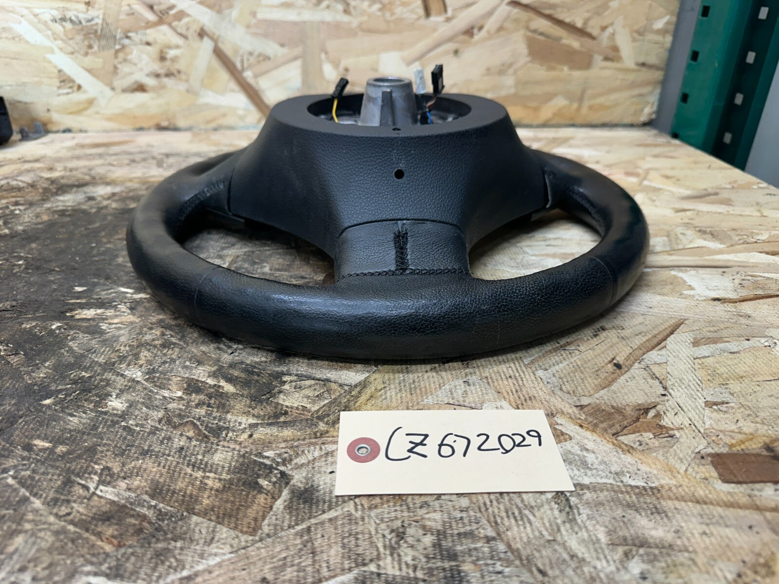 BMW 2004-2010 E60 3 SPOKE BLACK LEATHER STEERING WHEEL OEM 6079000
