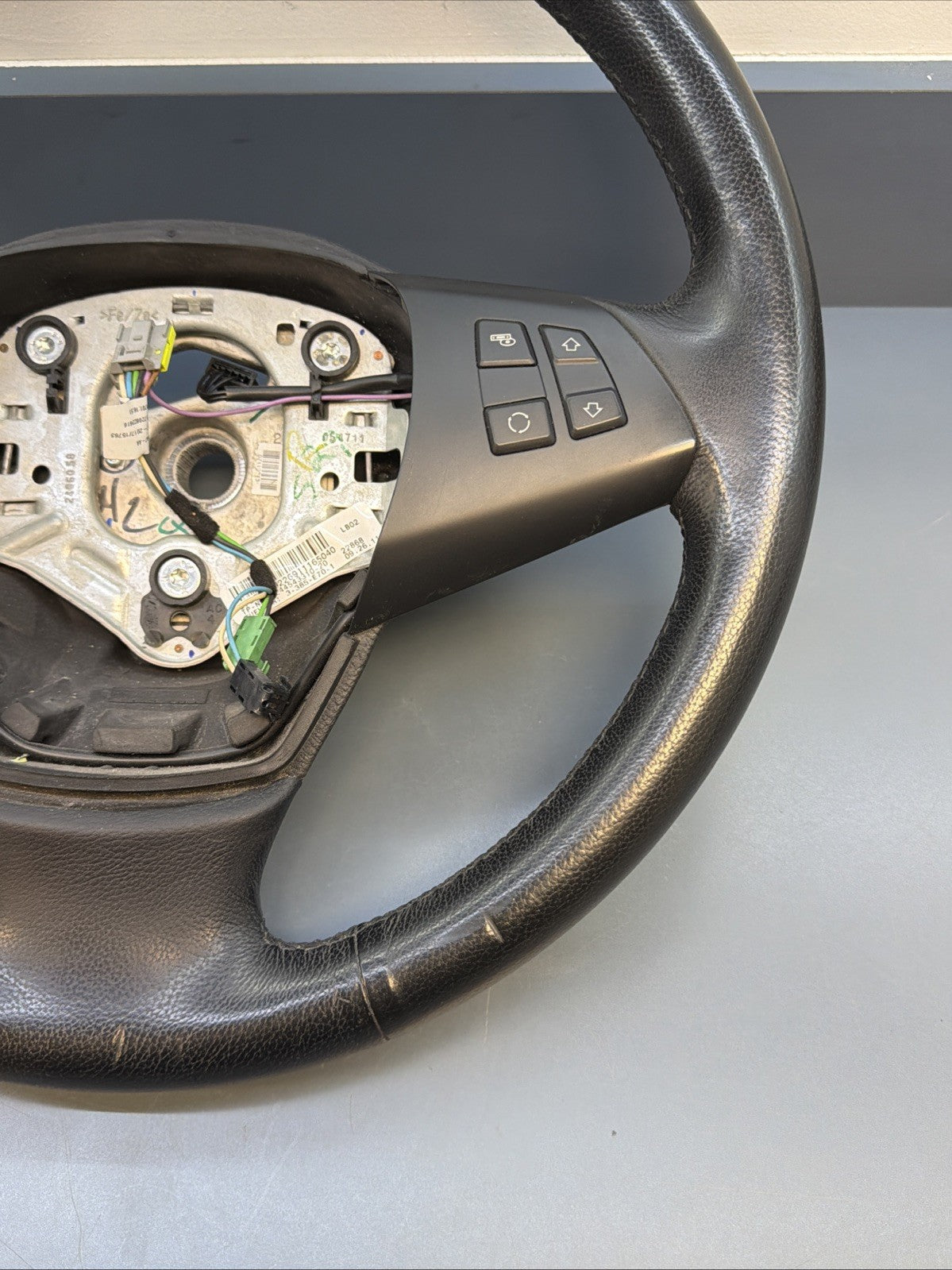 07-13 BMW X5 Xdrive35I E70 Spoke Black Leather Steering Wheel Assy 6789971 OEM