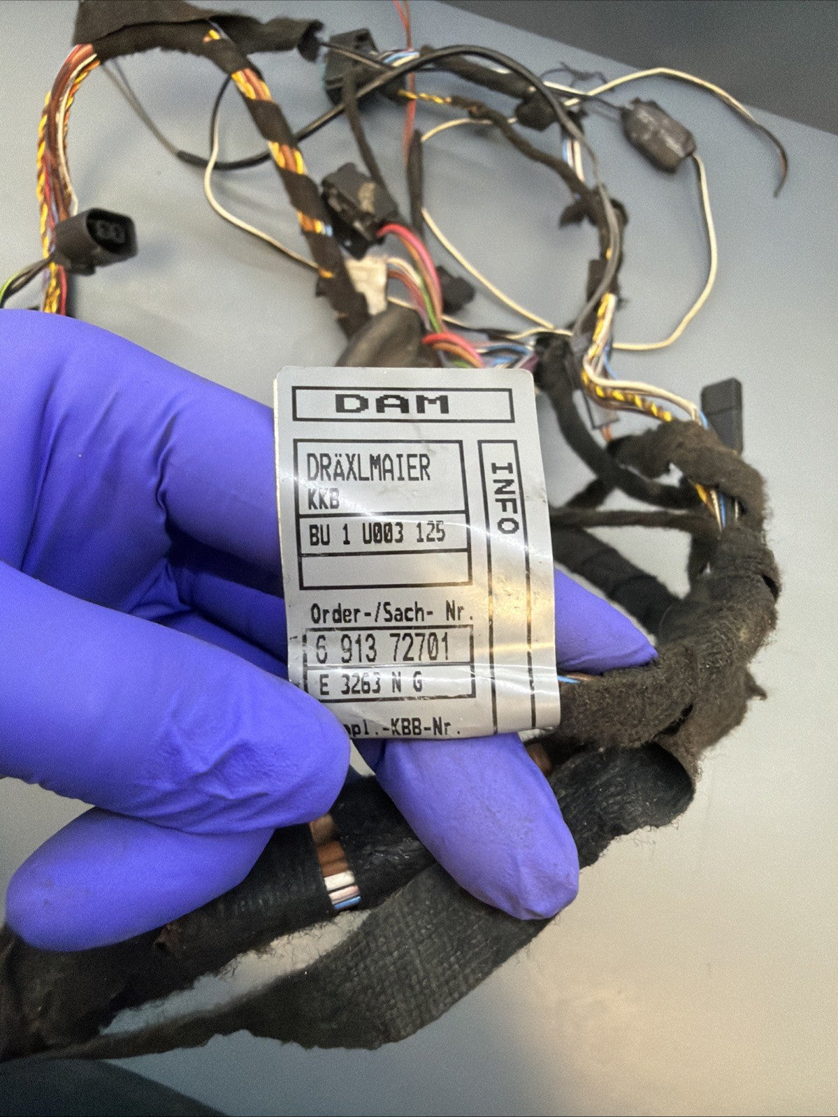 2001-2006 BMW X5 E53 Front Door Wiring Harness Wiring Kit 8386010