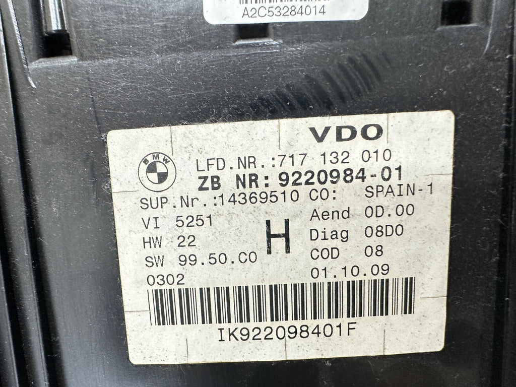 BMW 04-15 E90 3 SERIES E84 X1 SPEEDOMETER INSTRUMENT GAUGE CLUSTER MPH 9220984