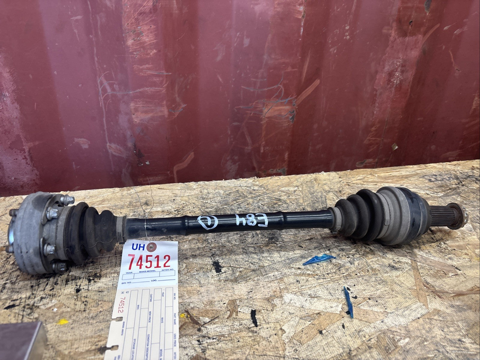 BMW OEM CV AXLE REAR LEFT  1 SERIES E84 X1 USED N20 ENGINE 08-15 3320 7591595
