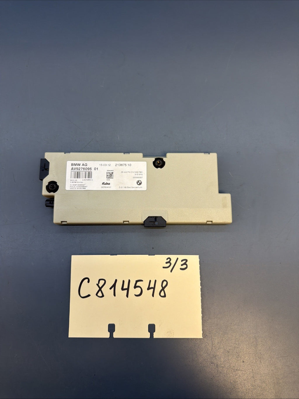 12-18 BMW F10 F11 F01 F02 5-Series Antenna Amplifier Module 315 MHz 9276095 OEM
