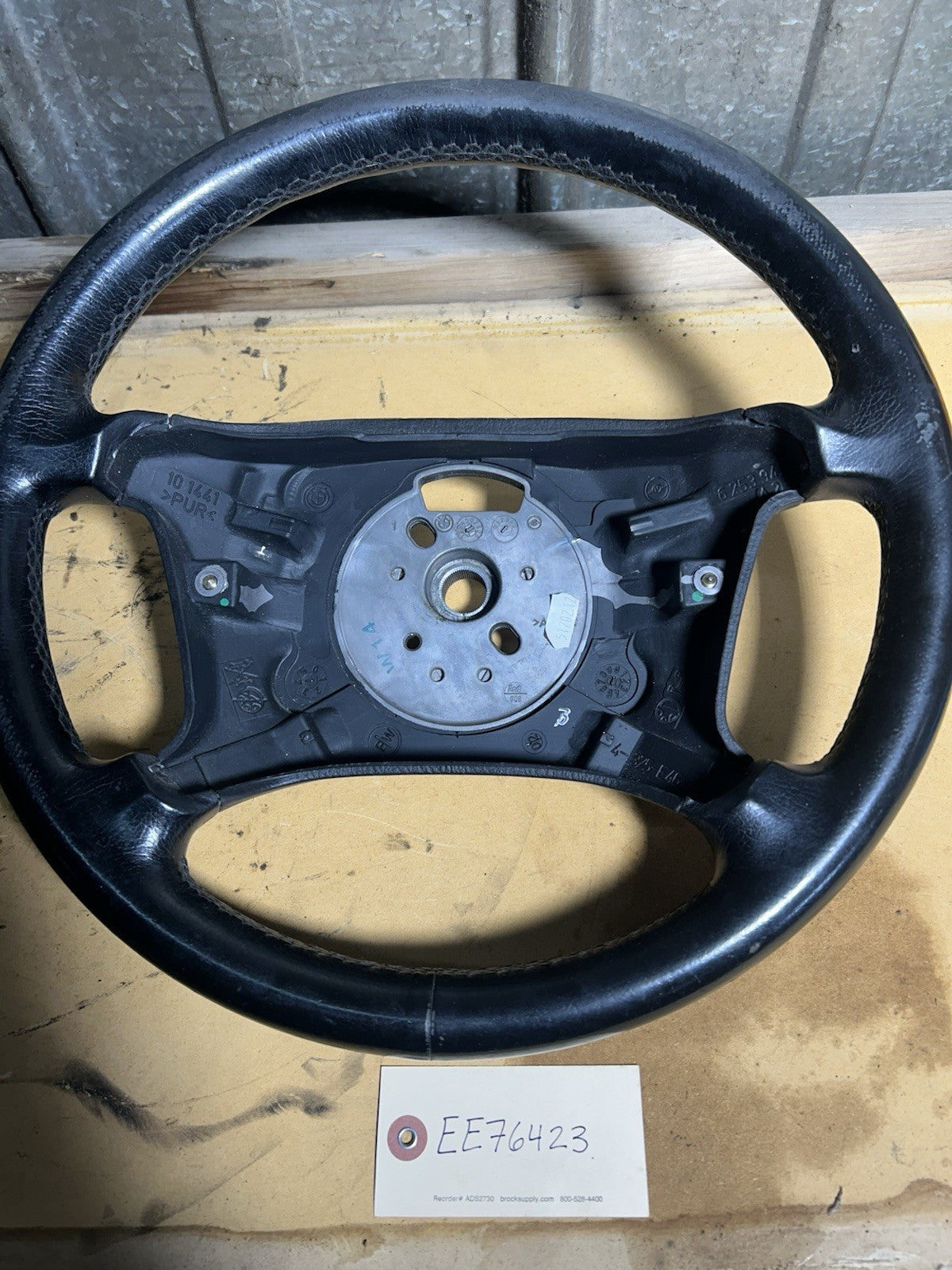 99-06 BMW OEM 330XI STEERING WHEEL W/O CONTROL SWITCHES LEATHER BLACK 6753947