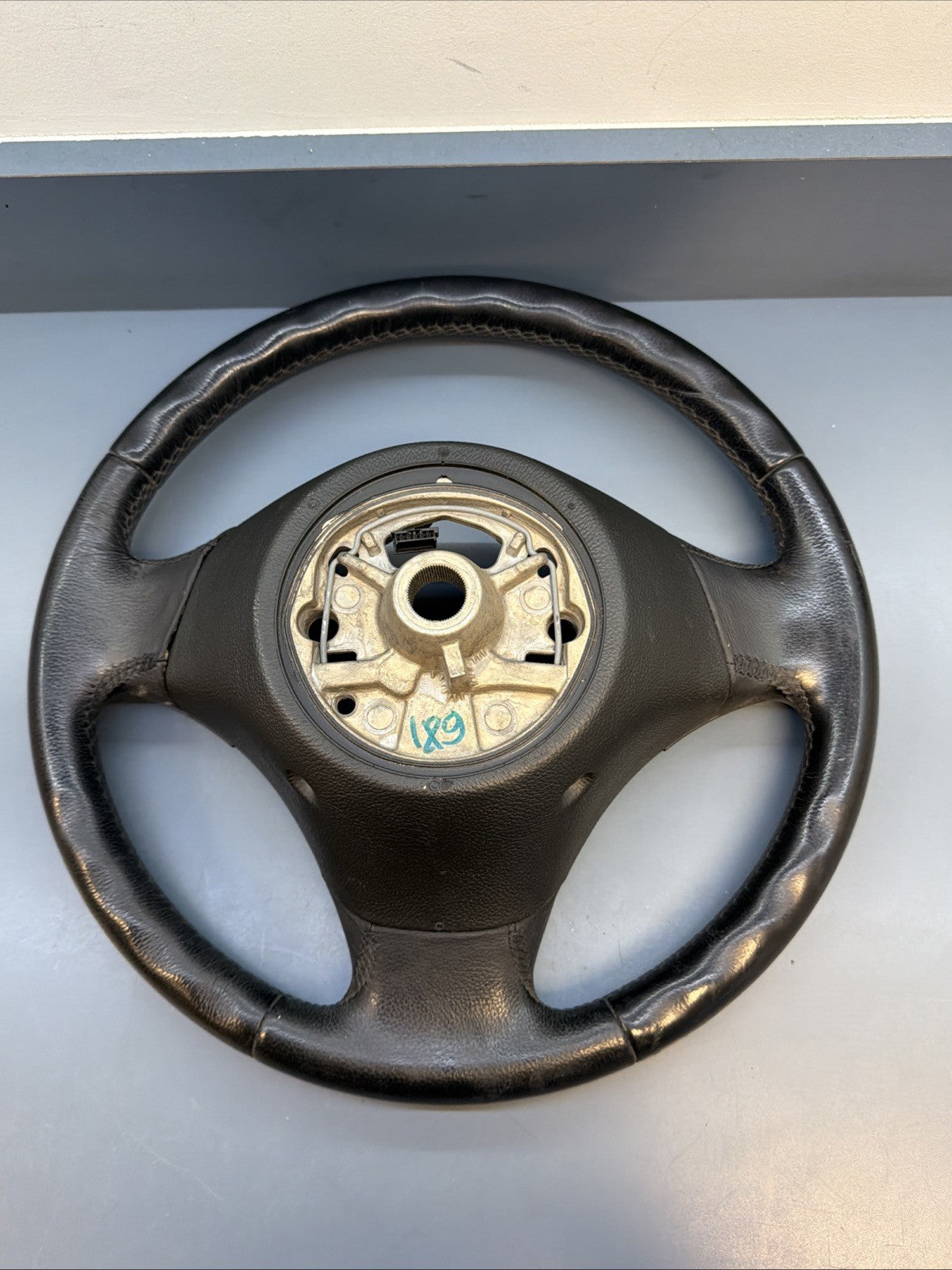 BMW 2006-2012 E90 E9X 3 SERIES BLACK LEATHER STEERING WHEEL OEM 3375E901
