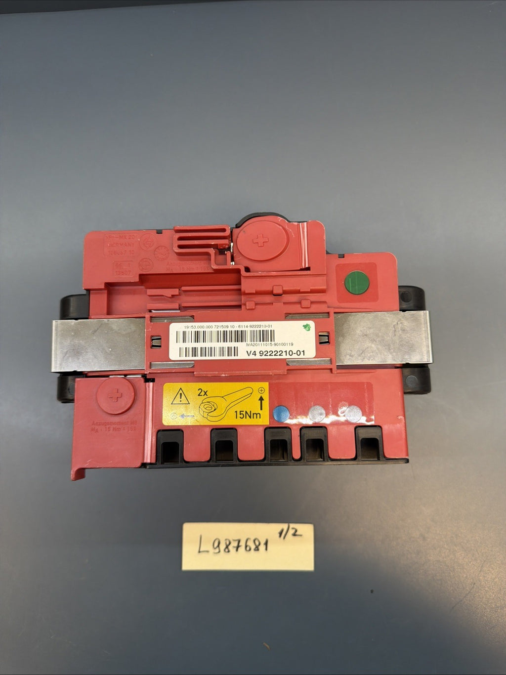 07-13 BMW E70 E71 X5 X6 Battery Power Distribution Fuse Box Unit 9222210 OEM