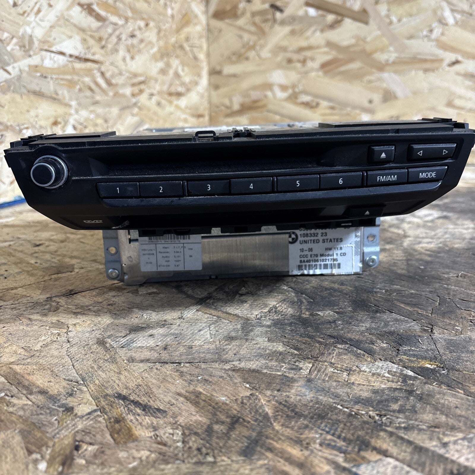 BMW OEM E70 E71 X5 X6 FRONT RADIO NAVIGATION CCC DVD HEADUNIT NAV GPS 2007-2010