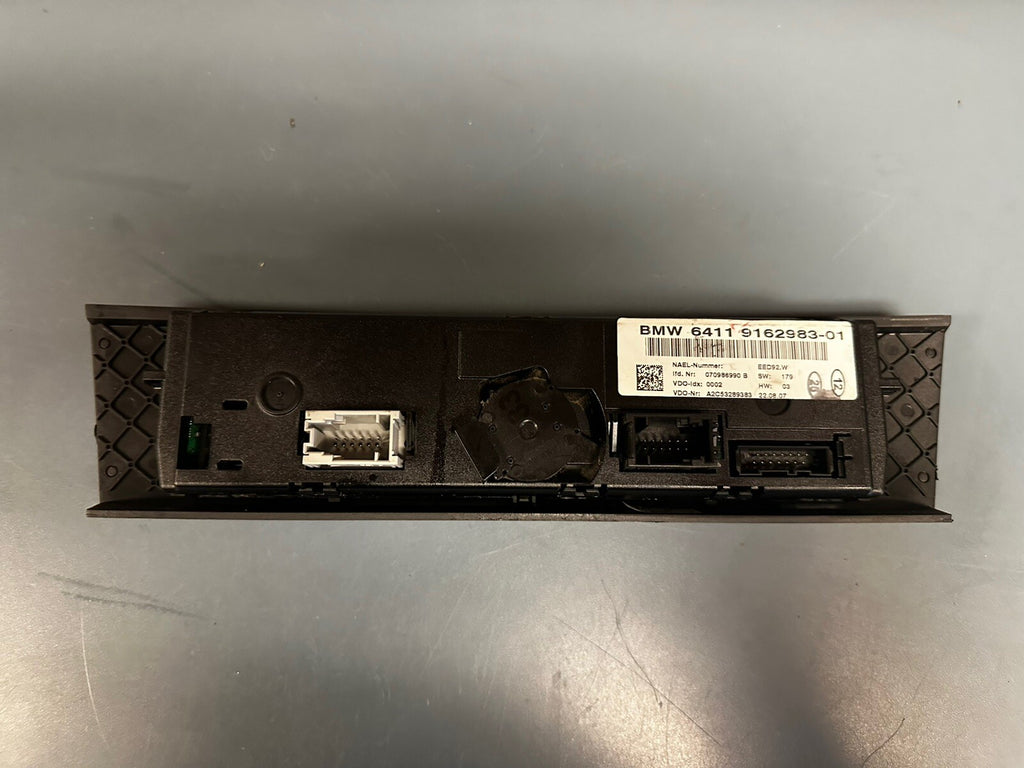 Bmw E90 Front Center Console Ac Climate Temperature Control Oem 9162983