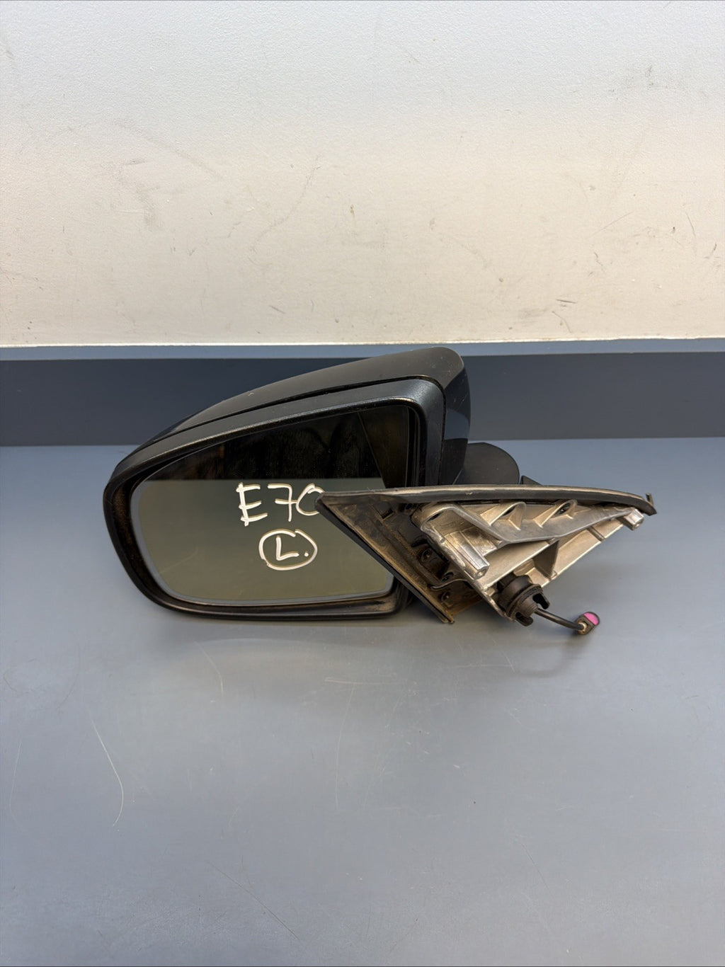 2007-2013 BMW E70 X5 Left Driver Side View Mirror Assembly Black OEM