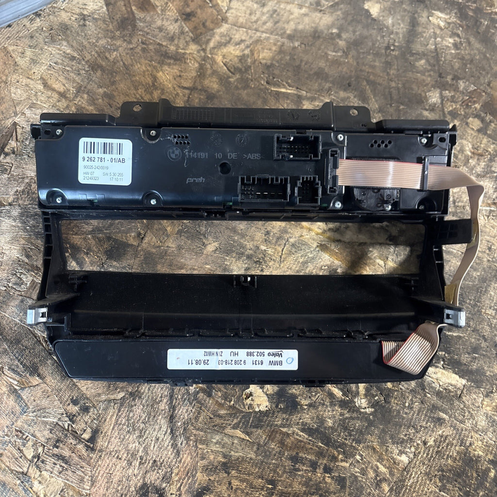 USED BMW X5 E70 HVAC CLIMATE CONTROL W/BAZEL 9262781-01/AB