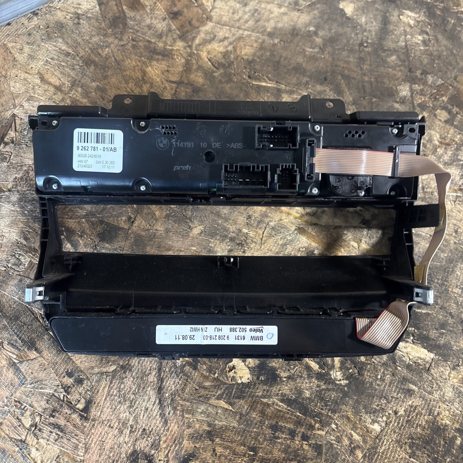 USED BMW X5 E70 HVAC CLIMATE CONTROL W/BAZEL 9262781-01/AB