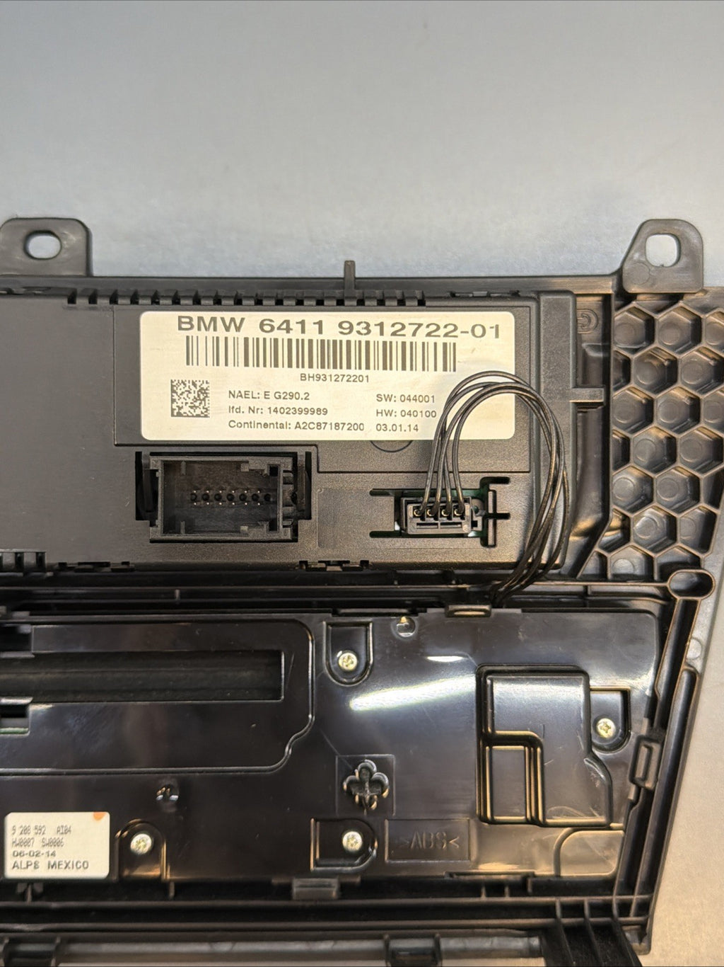 2011-17 BMW X3 F25 AC Heater Climate Control And Radio Control Panel OEM 9312722