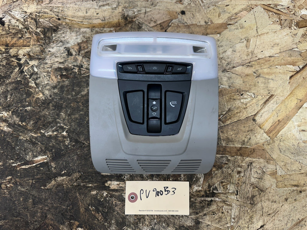 BMW F30 2012-2019 OVERHEAD DOME LIGHT SUNROOF SWITCH GRAY OEM 9321466