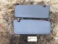 BMW 87-96 E34 5 SERIES STICKY MIRROR DOORS LIGHT GRAY SUN VISOR SET 2PC SET