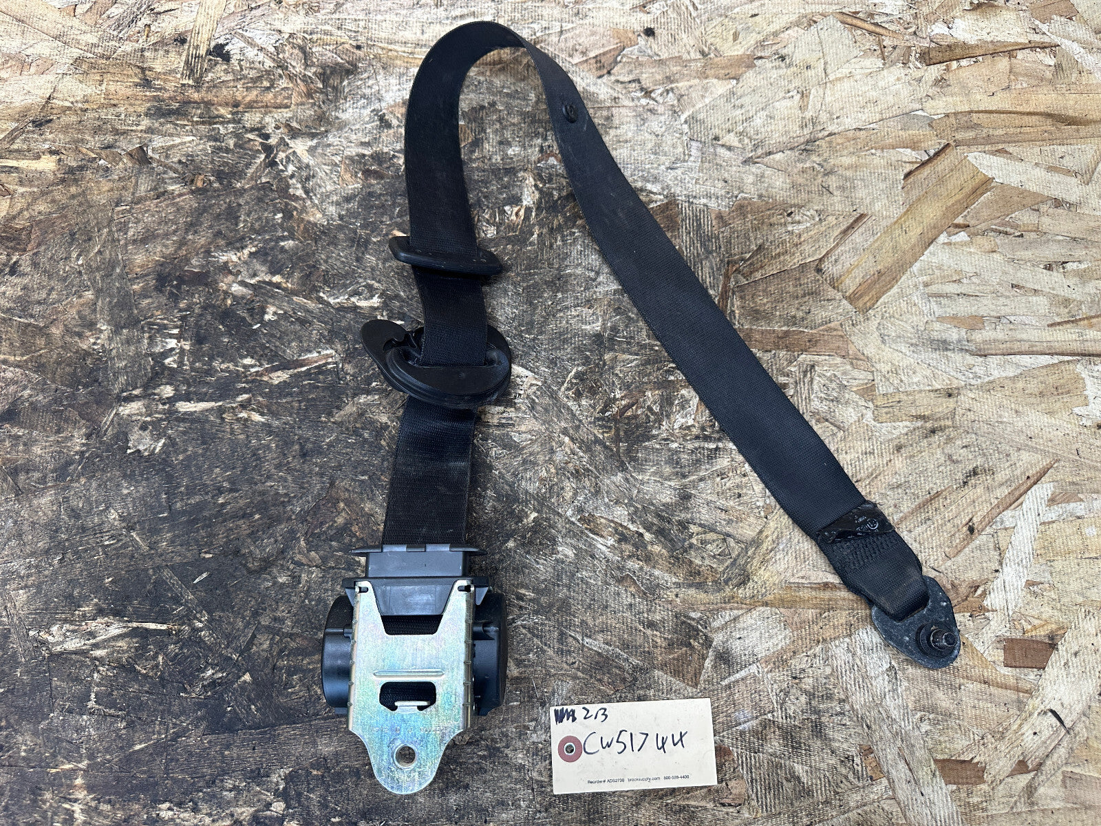BMW 04-10 E60 5 SERIES BLACK FRONT LEFT DRIVER SEAT BELT RETRACTOR 601629800D