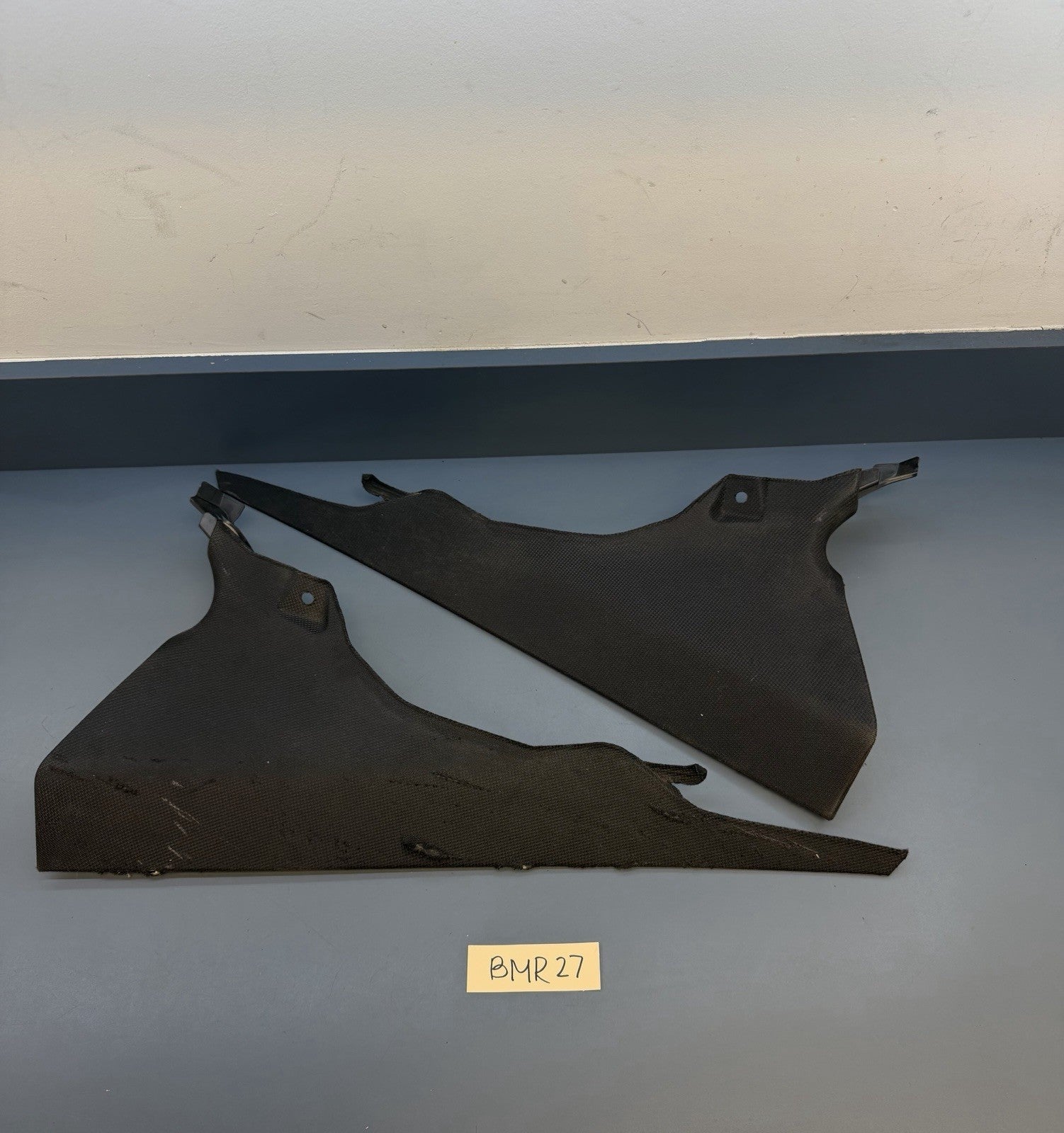 14-20 BMW F32 F82 M4 Coupe Right & Left C Pillar Trim Set Black 7276896 7276895