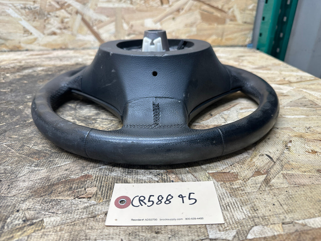 BMW 03-10 E60 5 SERIES SPORT BLACK LEATHER STEERING WHEEL OEM 11008818/3385E601