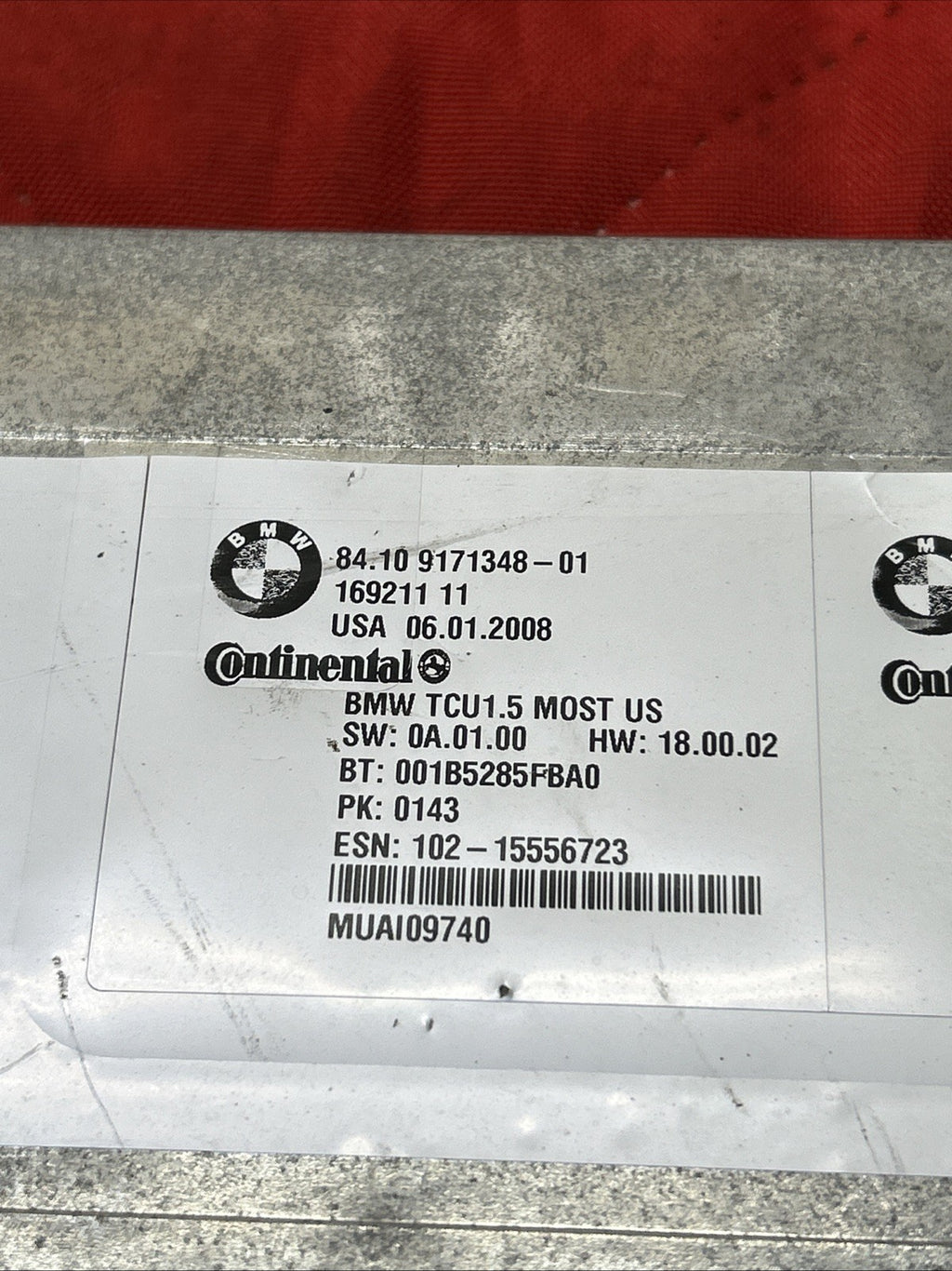 OEM BMW E90 2006-2011 BLUETOOTH TELEMATIC CONTROL MODULE E91 E92 E93 9171348