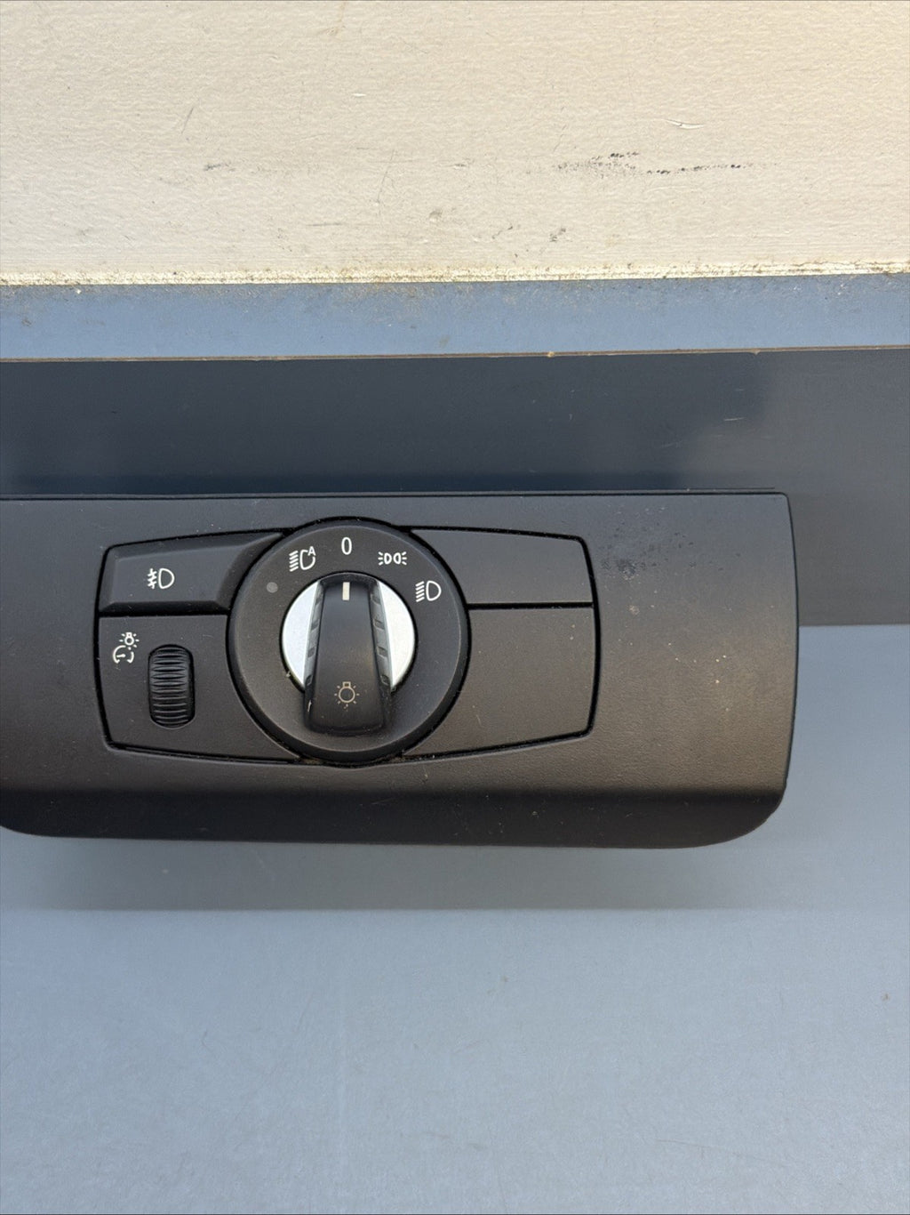 07-13 BMW E70 X5 E71 X6 HEADLIGHT FOG LIGHT CONTROL SWITCH BLACK OEM 9134728
