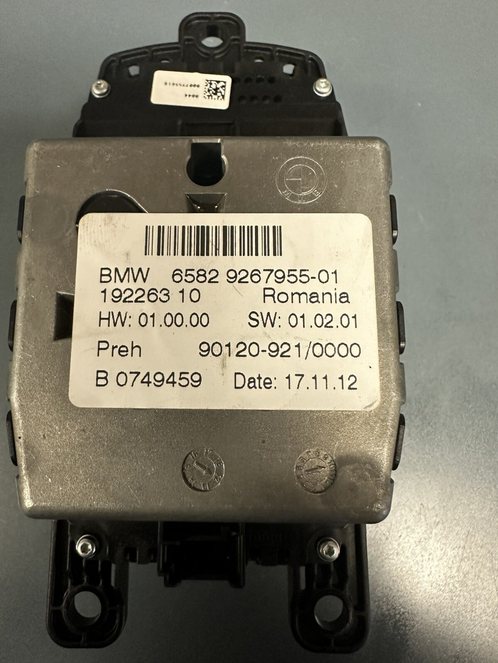 11-17 BMW F20 F30 F10 F25 135 335 RADIO NAVI CIC CONTROLLER KNOB IDRIVE 9267955