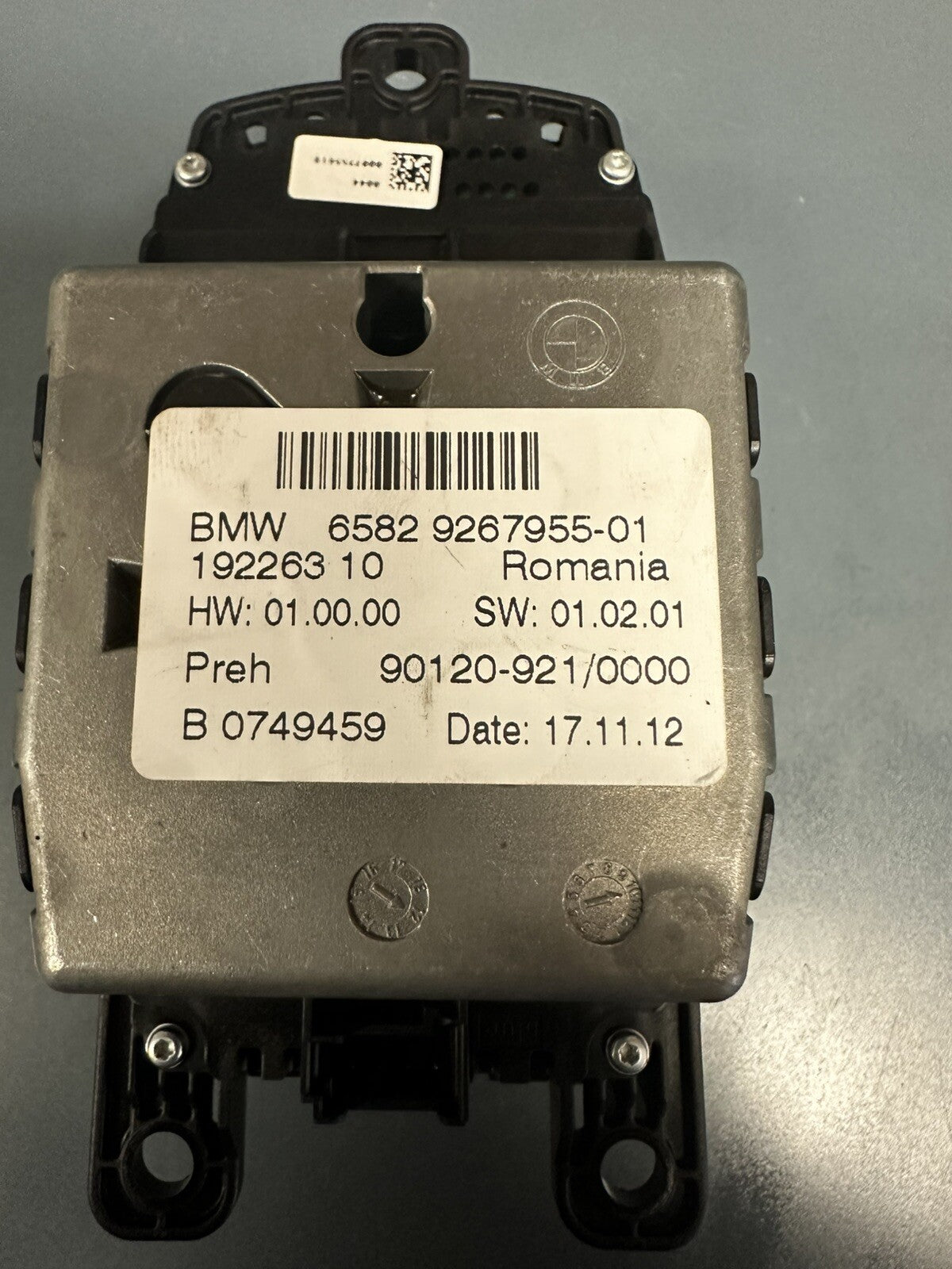 11-17 BMW F20 F30 F10 F25 135 335 RADIO NAVI CIC CONTROLLER KNOB IDRIVE 9267955