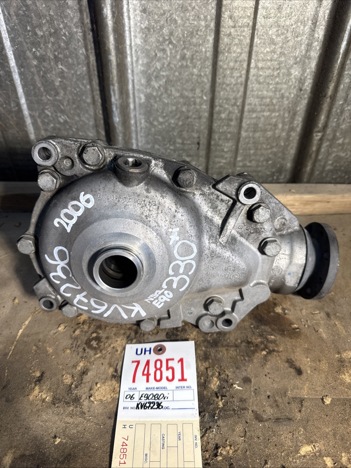 Front Differential Carrier Final Drive 3.64 AWD Diff OEM BMW E90 330Xi 7533435