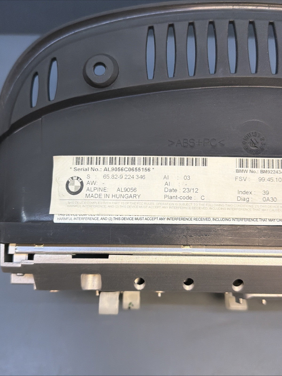 BMW 3 5 6 SERIES E90 E92 E60 E61 E63 LCI 8.8" CIC SAT NAV DISPLAY SCREEN 9224346