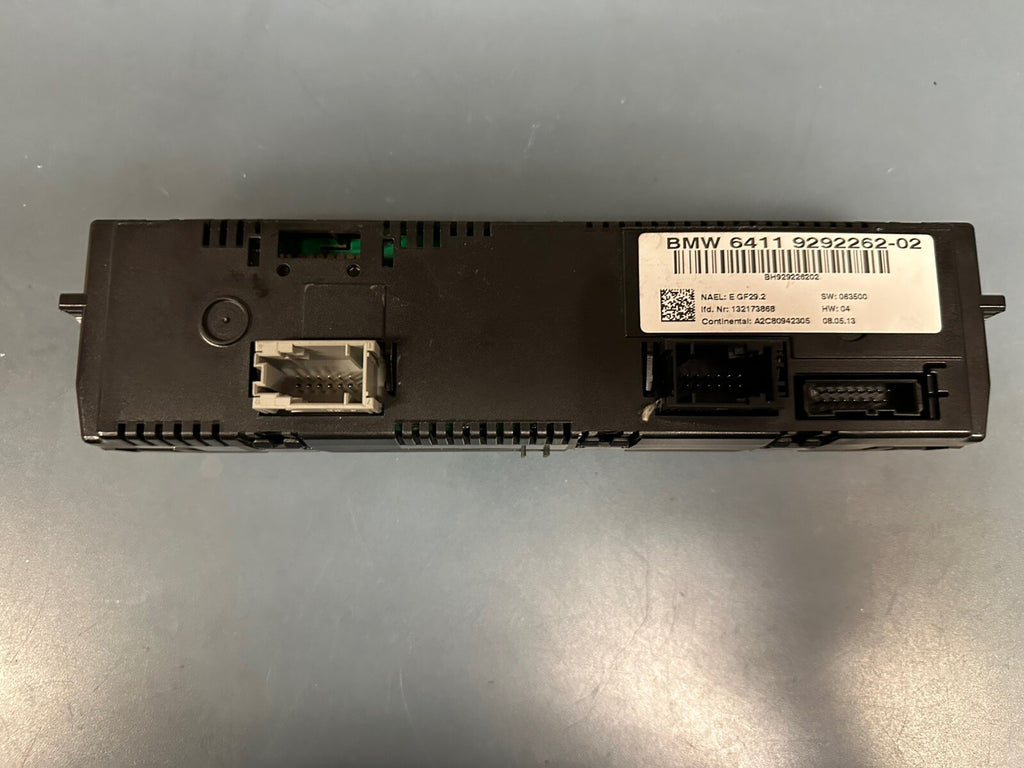 2012-2015 BMW X1 E84 A/C HEAT CLIMATE CONTROL PANEL OEM 9292262