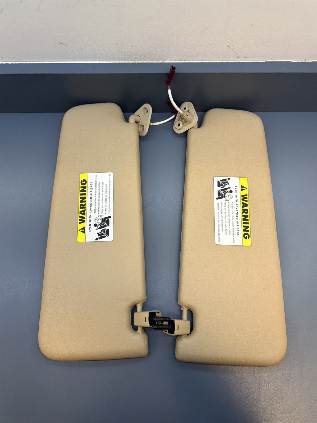 13-15 BMW E84 X1 06-12 E90 328i M3 SUN VISOR MIRROR SET OEM 6905983 BEIGE
